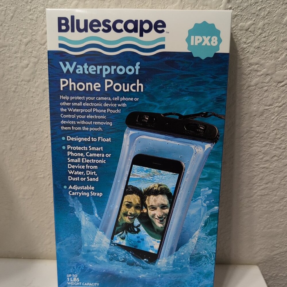Bluescape Universal Waterproof Phone Pouch; Black & Clear